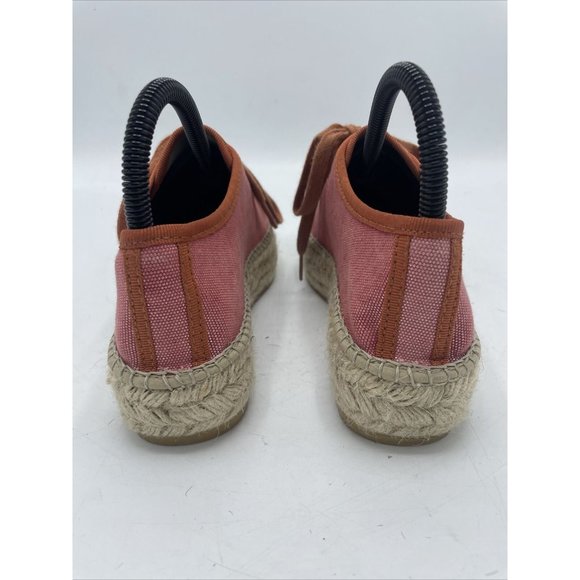 LA MAISON DE L'ESPADRILLE Color espadrilles 38 Coral Lace Up Shoes Made In Spain - Picture 7 of 11